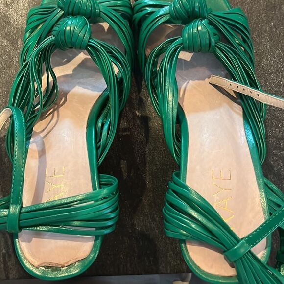 Raye Bass Heel in Kelly Green